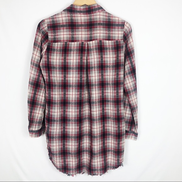 Ellison Plaid Button Down | Red White | Size Large - Picture 7 of 9